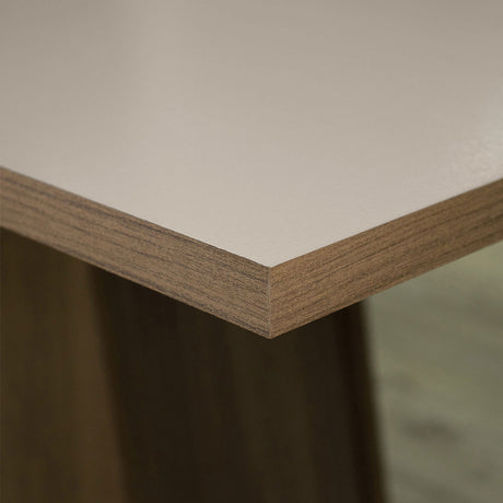 Juego de Comedor Madesa Deise Mesa con Tablero de Madera 4 Sillas Marrón/Crema/Imperial