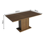 Mesa de Comedor Rectangular Madesa Tablero de Madera 5275