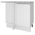 Mueble De Cocina Esquinero Madesa Con 1 Puerta Blanco Glamy Madesa