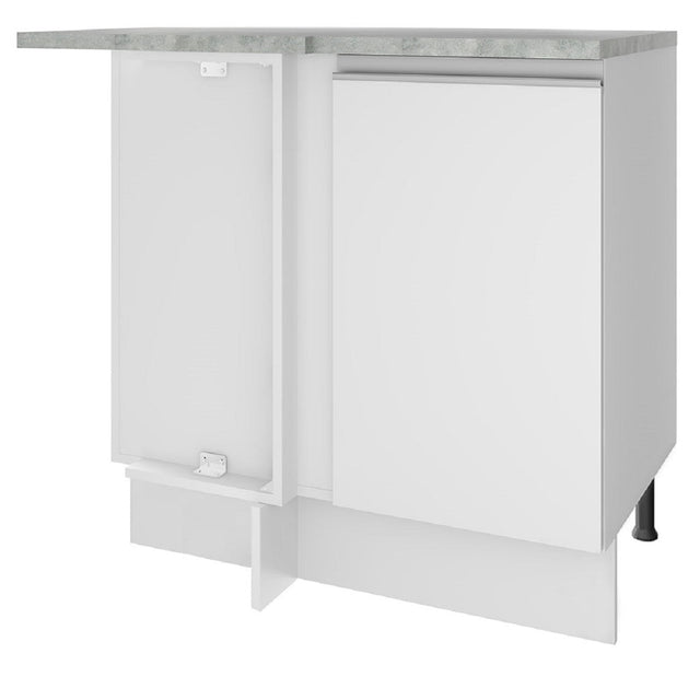 Mueble De Cocina Esquinero Madesa Con 1 Puerta Blanco Glamy Madesa