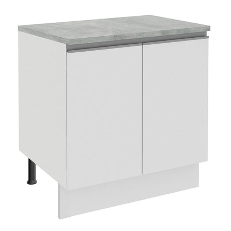 Mueble de Cocina Madesa Glamy 80 cm 2 Puertas Blanco