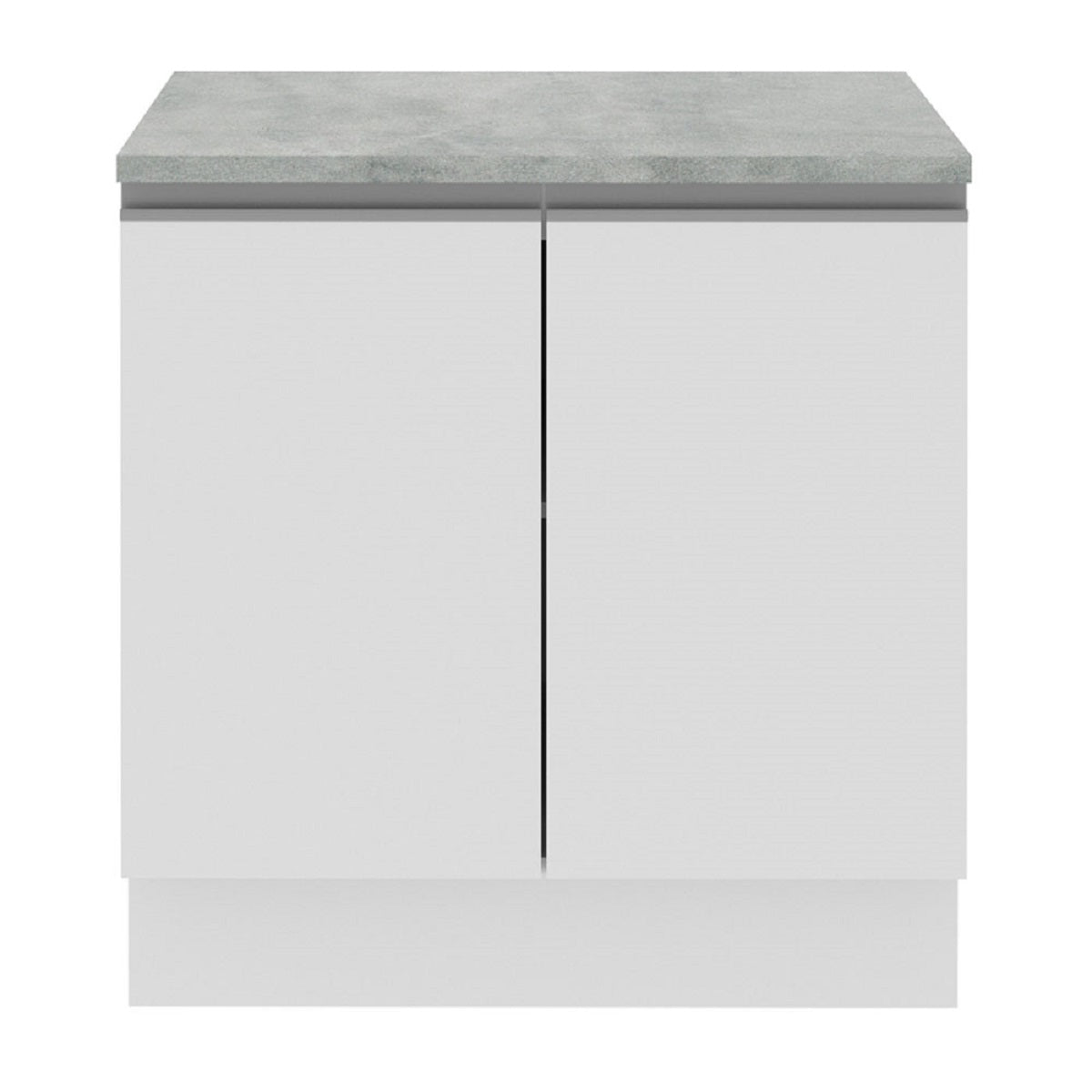 Mueble de Cocina Madesa Glamy 80 cm 2 Puertas Blanco