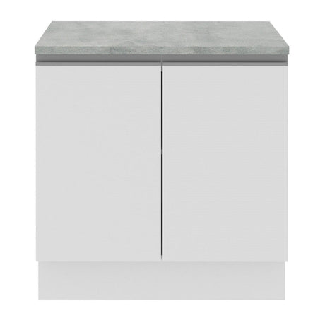 Mueble de Cocina Madesa Glamy 80 cm 2 Puertas Blanco