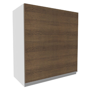Gabinete Superior 60 cm 1 Puerta Blanco/Marrón Glamy Madesa