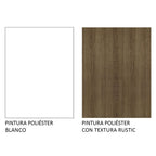 Alacena Madesa Glamy 70 cm 1 Puerta Basculante Blanco/Marrón