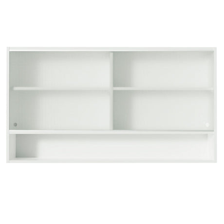 Alacena Madesa Glamy 2 Puertas Corredizas de Vidrio y 1 Nicho Blanco