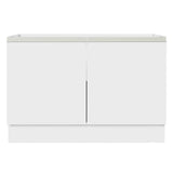 Gabinete Bajo para Fregadero 120 x 60 cm 2 Puertas (Sin Encimera) Glamy Blanco