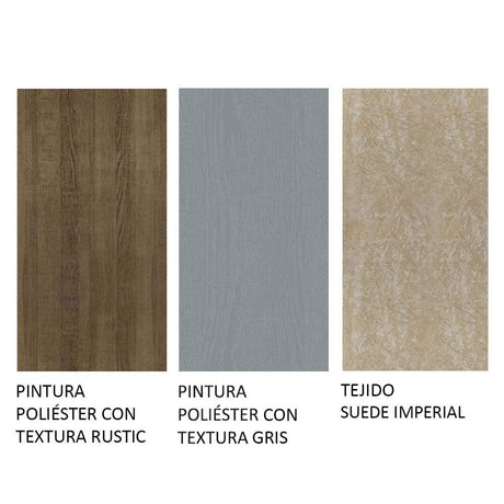 Juego de Comedor Mesa Tablero de Madera 6 Sillas Marrón/Gris/Imperial Renata Madesa