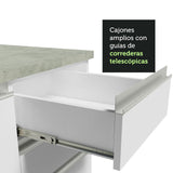 Cocina Integral 260cm Blanco Glamy Madesa 04