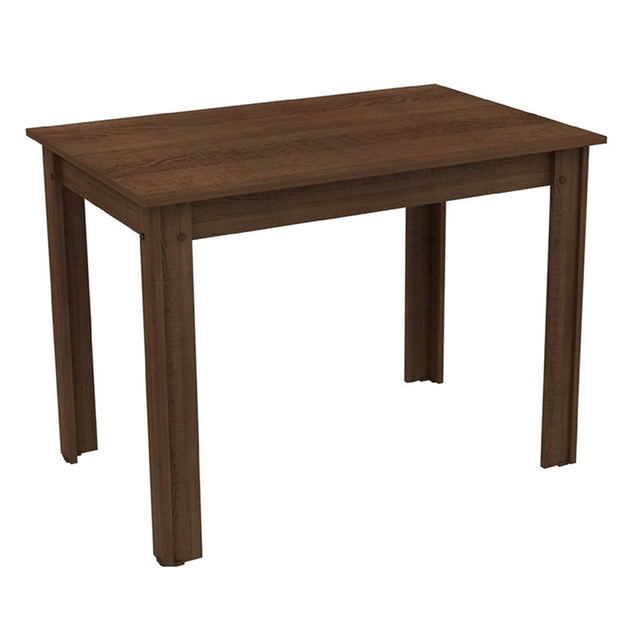 Mesa de Comedor Madesa Rectangular Tapa de Madera 5258B - Marrón