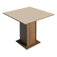 Mesa de Comedor Madesa Tablero Cuadrado 5363 Marrón/Crema