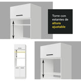 Cocina Integral 270cm Blanco Agata 07