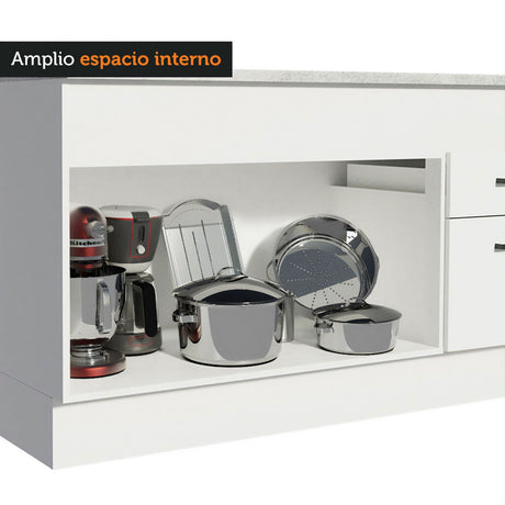 Mueble Inferior de Cocina Madesa Agata 150cm (Con Encimera)