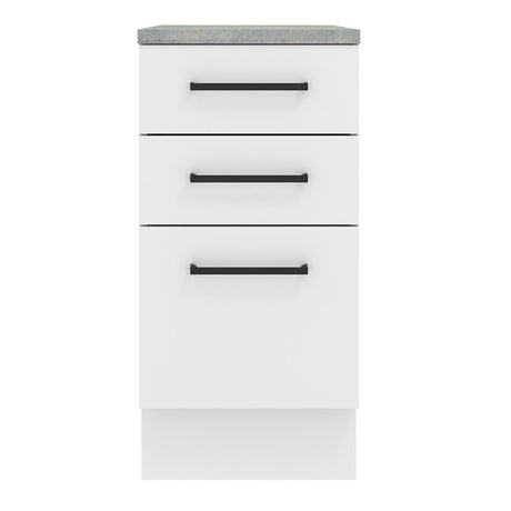 Mueble de Cocina 40 cm 3 Cajones Blanco Agata Madesa