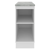 Mueble de Cocina Madesa Glamy 35 cm 1 Puerta Blanco