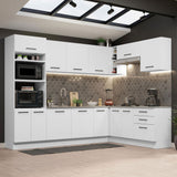 Cocina Integral Esquinera 479cm Blanco Agata 01