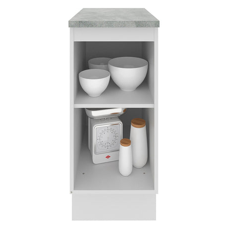 Mueble de Cocina Madesa Glamy 35 cm 1 Puerta Blanco