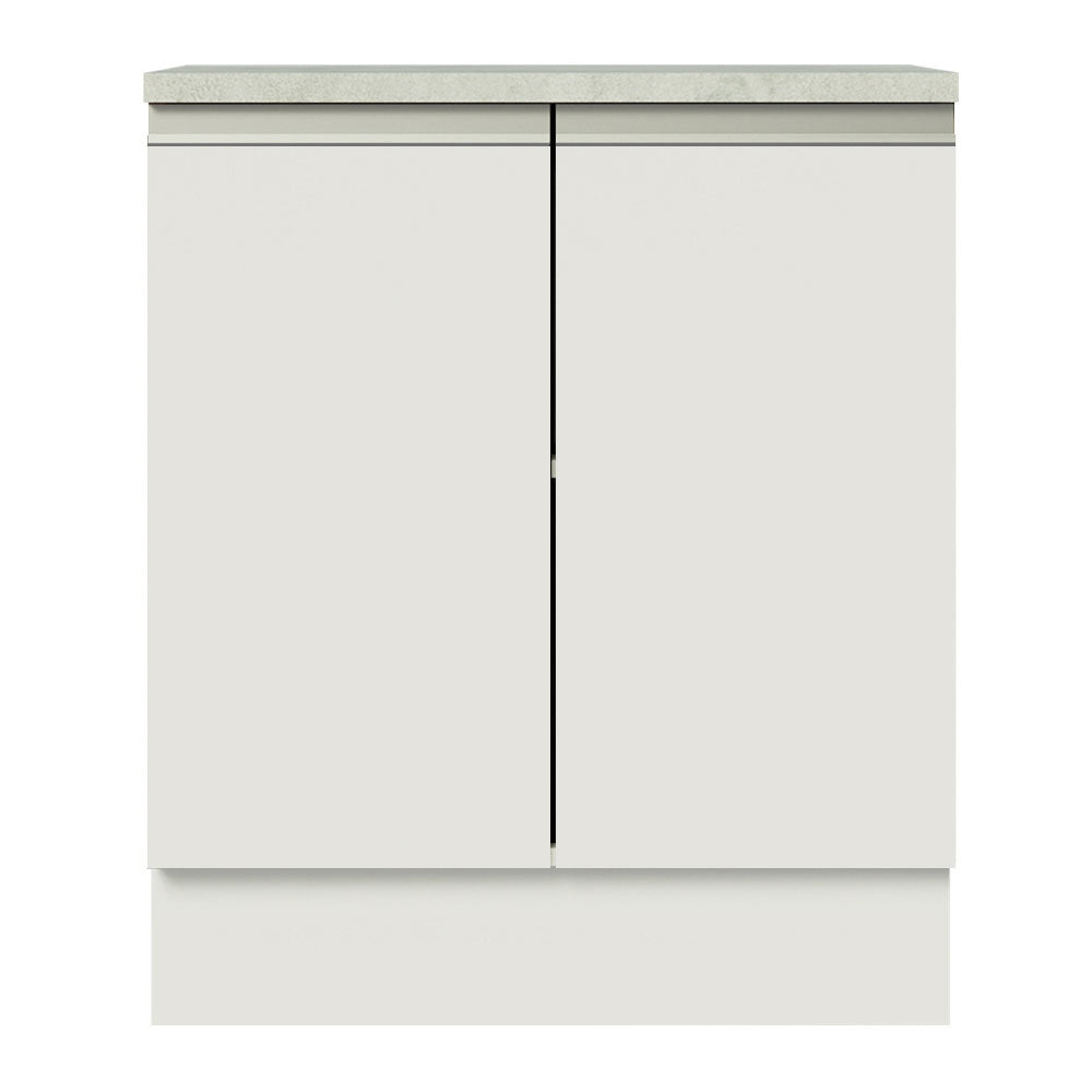 Mueble de Cocina  Madesa Glamy 70 cm 2 Puertas Blanco