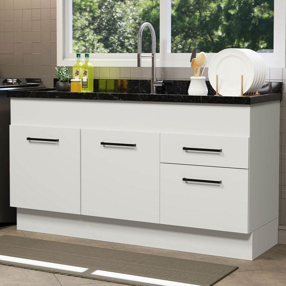 Mueble Inferior de Cocina Madesa Agata 150cm Blanco