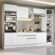 Cocina Integral 330cm Blanco Glamy Madesa 03