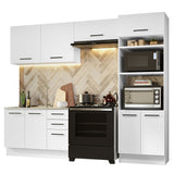 Cocina Integral 270cm Blanco Agata 08