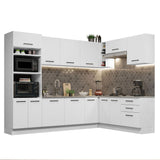 Cocina Integral Esquinera 479cm Blanco Agata 01