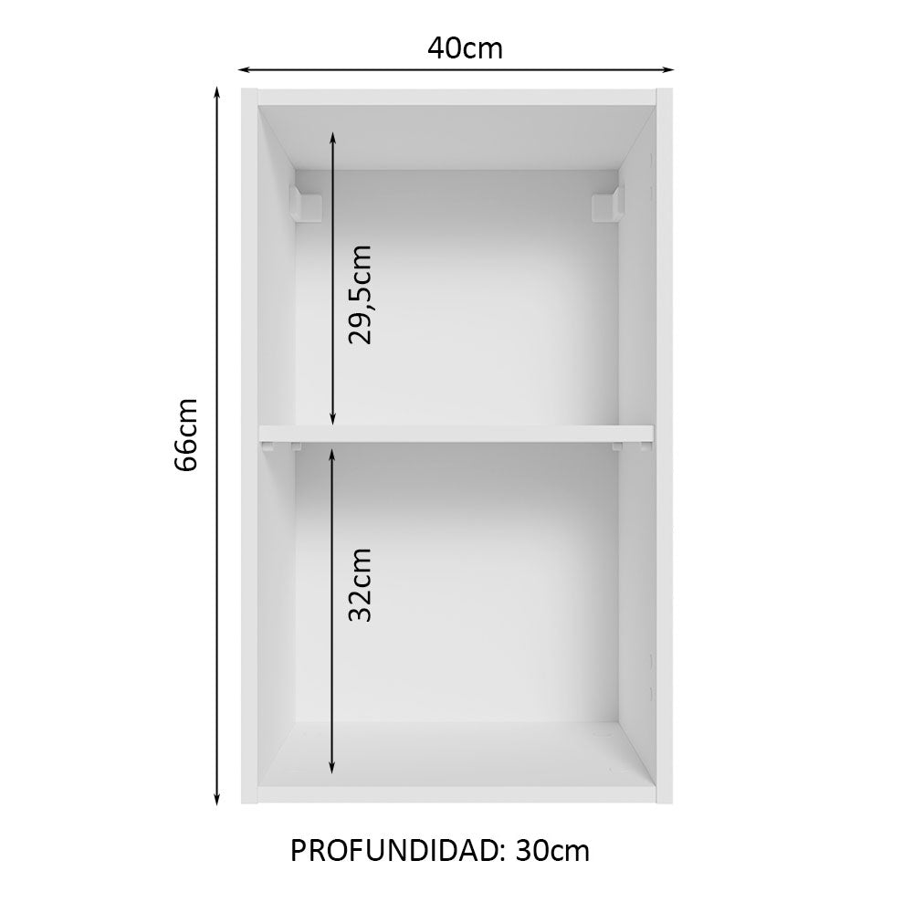 Alacena 2 Nichos Abiertos Madesa 40cm