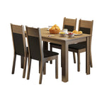Juego de Comedor Madesa Havana Mesa Tablero Madera 4 Sillas N/M