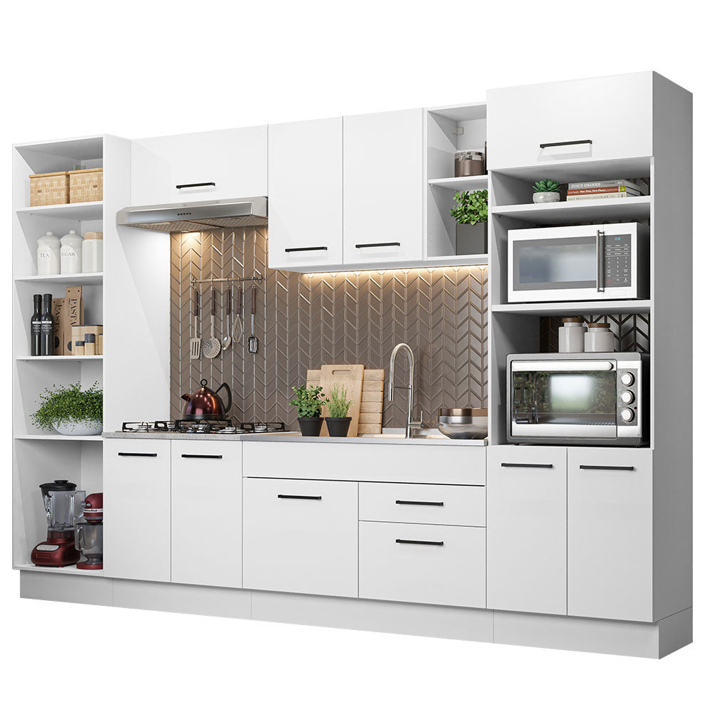 Cocina Integral 330cm Blanco Agata 02