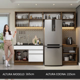 Cocina Integral 260cm Marrón/Blanco Glamy Madesa 05