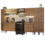 Cocina Integral 325cm Emilly Marrón Madesa 05