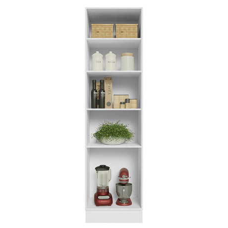 Mueble Despensa 60 cm Con Nichos Abiertos Blanco