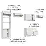 Cocina Integral 350cm Blanco Glamy Madesa 01