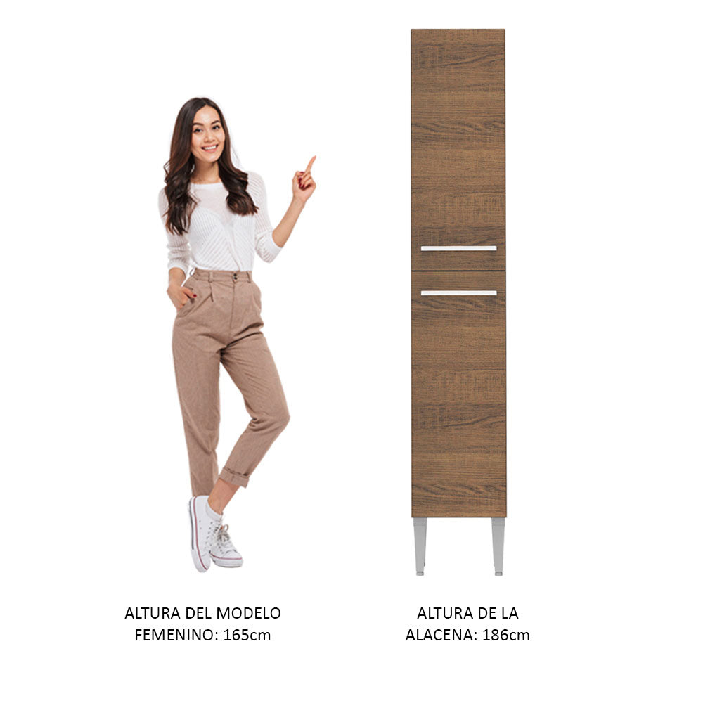 Mueble Despensa Madesa Emilly 2 Puertas - Marrón