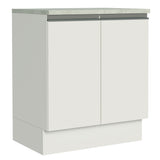 Mueble de Cocina  Madesa Glamy 70 cm 2 Puertas Blanco