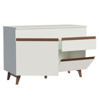 Gabinete Bajo para Fregadero 120 cm 2 Puertas 1 Cajón Blanco Reims Madesa