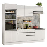 Cocina Integral 270cm Blanco Glamy Madesa 13