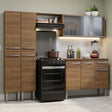 Cocina Integral 229cm Marrón Marrón Emilly Madesa 05