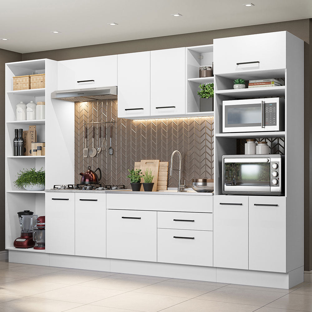 Cocina Integral 330cm Blanco Agata 02