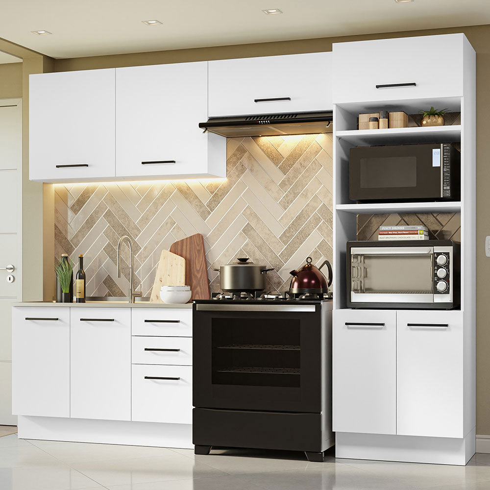 Cocina Integral 270cm Blanco Agata 08