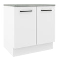 Mueble de Cocina 80 cm 2 Puertas Blanco Agata Madesa