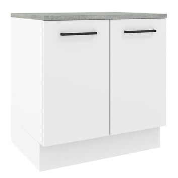 Gabinete Bajo 80 cm 2 Puertas Blanco Agata Madesa