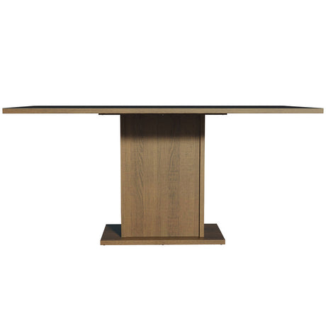 Mesa de Comedor Rectangular Tablero de Madera Marrón/Negro 5275 Madesa