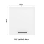 Alacena 60 cm 1 Puerta Blanco Agata Madesa