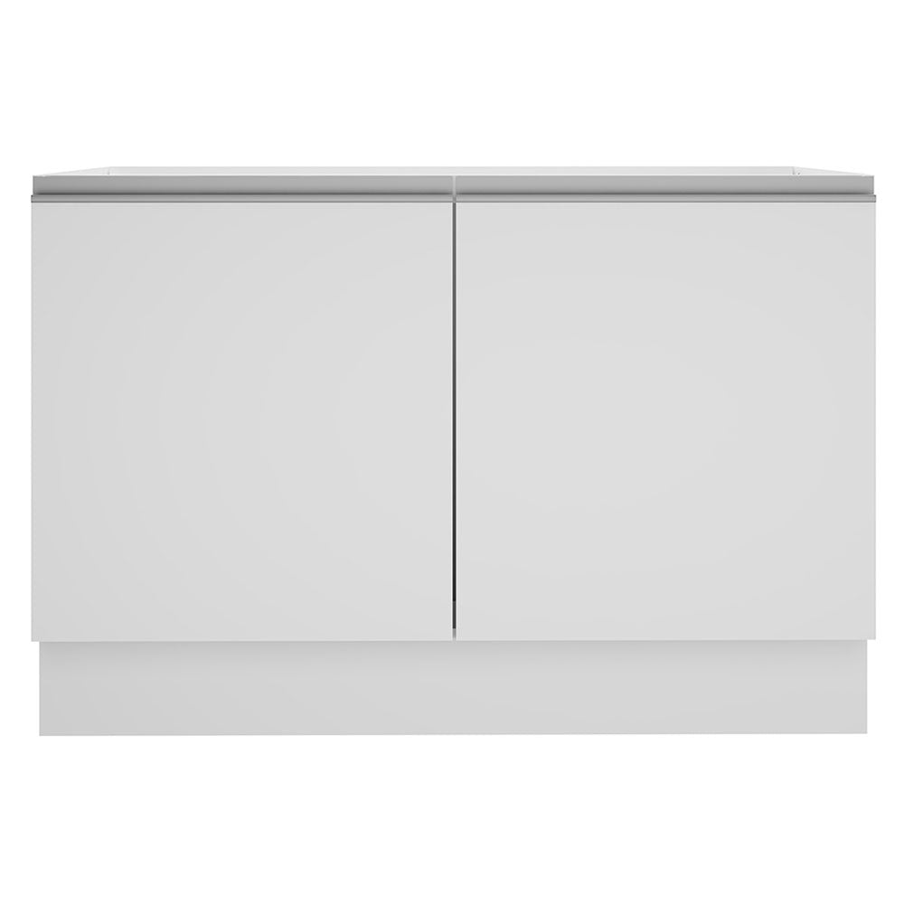 Mueble de Cocina para Fregadero Madesa Glamy 120 cm 2 Puertas (Sin Tablero Ni Fregadero) Blanco