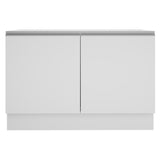 Mueble de Cocina para Fregadero Madesa Glamy 120 cm 2 Puertas (Sin Tablero Ni Fregadero) Blanco