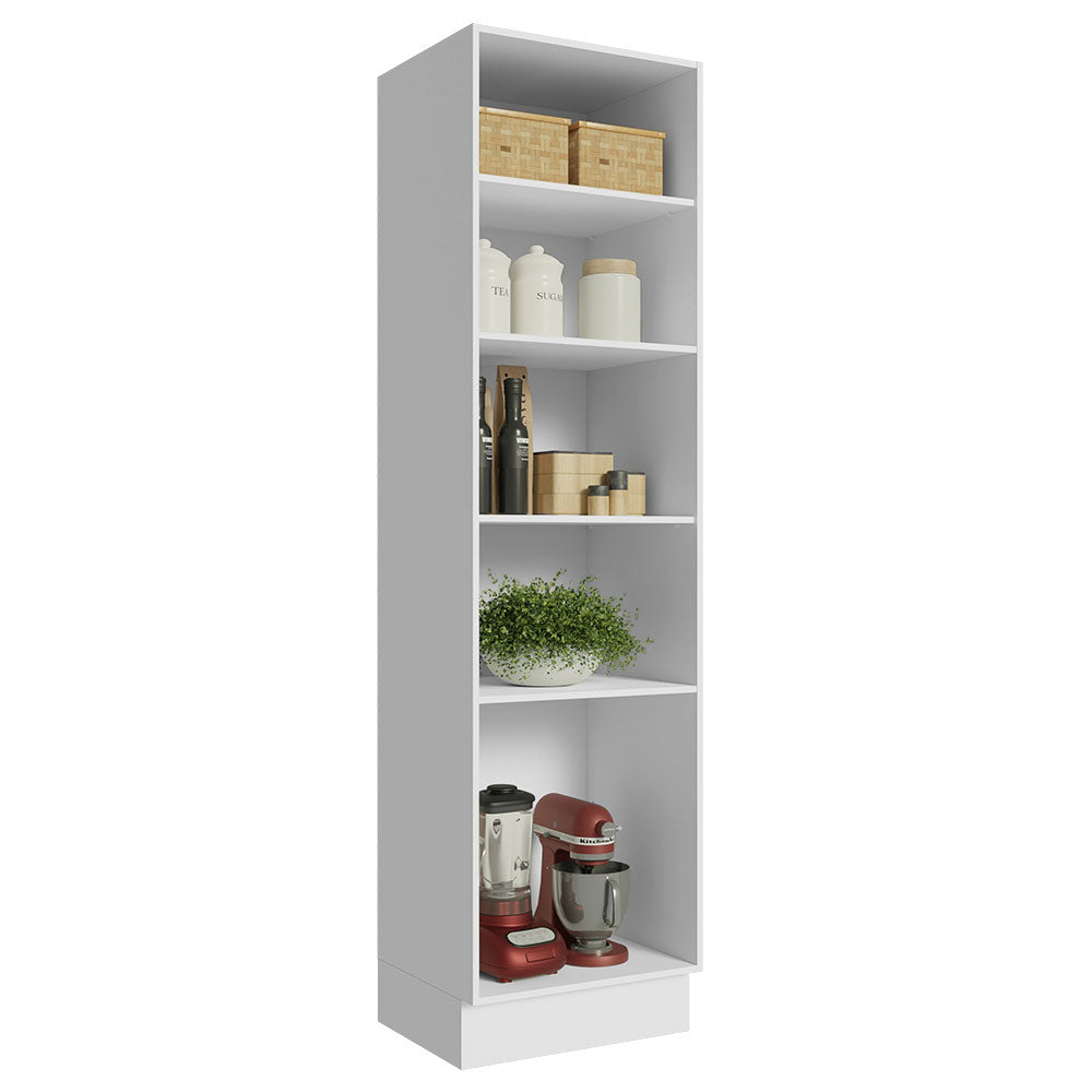 Mueble Despensa 60 cm Con Nichos Abiertos Blanco