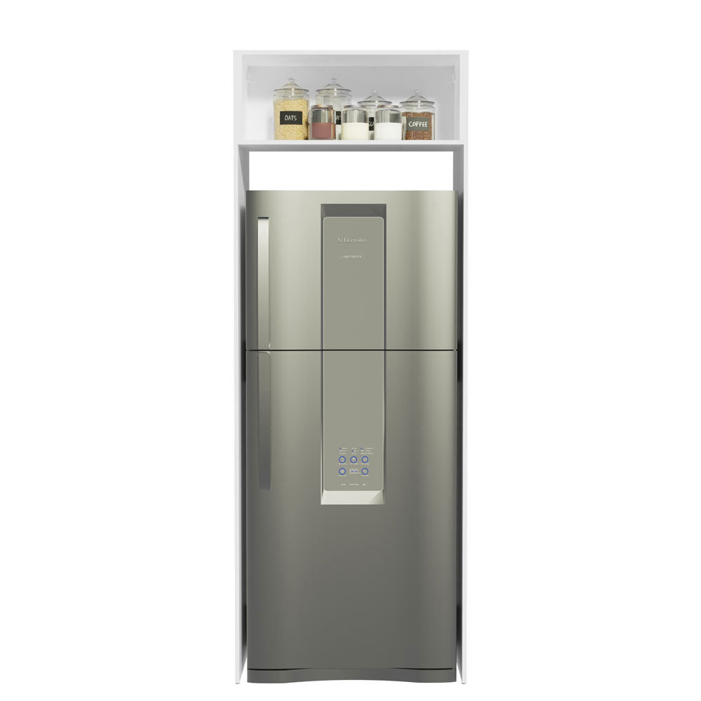 Mueble de Cocina para Refrigerador 1 Puerta Abatible Blanco Agata