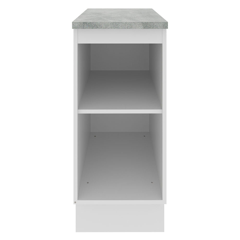 Mueble de Cocina Madesa Glamy 35 cm 1 Puerta Blanco/Marrón