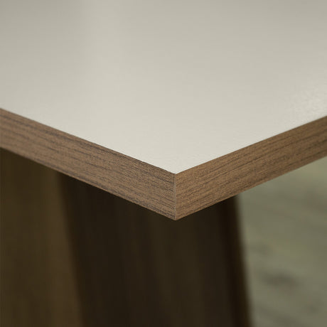 Juego de Comedor Madesa Ashley Sillas 4 Mesas Tapa de Madera - Marrón/Crema/Imperial